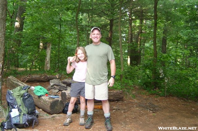 Buck and Roo at Woods Hole Shelter