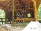 Buck and Roo at Stover Creek shelter by buckowens in Section Hikers