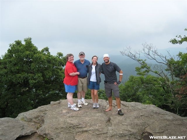 Shoeless Stickman (we named him) and family on Blood Mountain 2