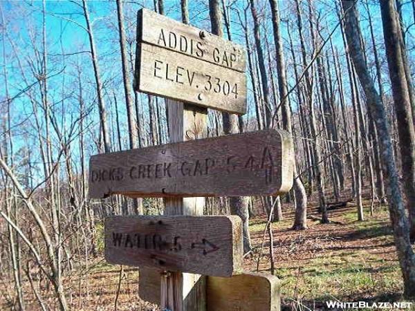 Dicks Creek Gap Sign