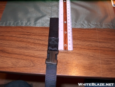 Attachment of the bottom strap.