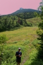 Gypsy at Jay Peak... Wierd pink sky for some reason by gypsy in Long Trail