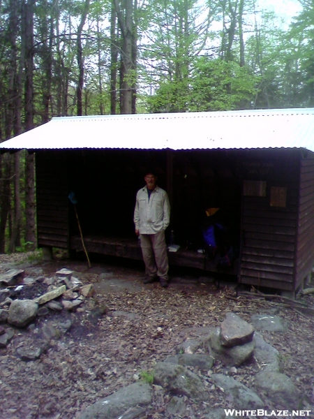 Me at Trapper John Shelter (NH)