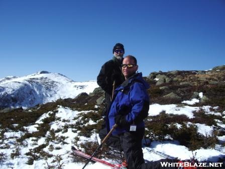 Mt Washington atop the Gulf of Slides late winter