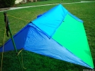 Modified Poncho Tarp by BakerMan in Tent camping