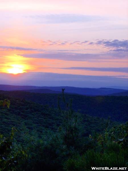 9-5-07 Sunset from Mt. Easter - CT