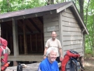 7-1-07 Billy and Dave at Wilson Creek Shelter VA