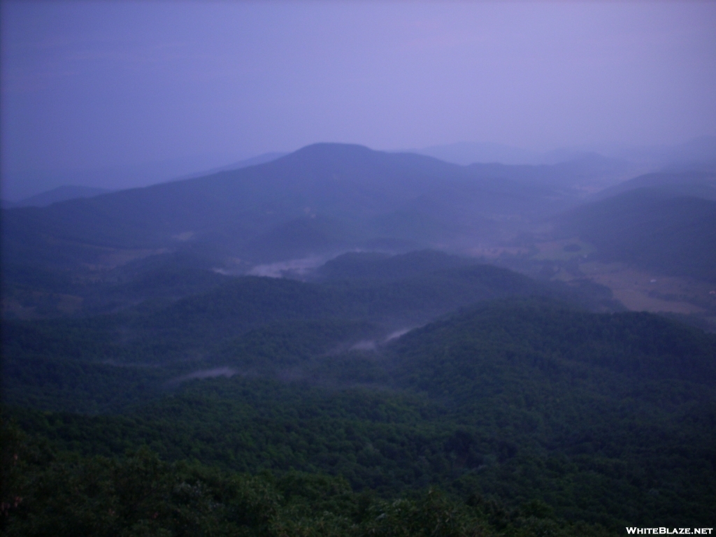 Dusk vista from Tinker Cliffs - Central Virginia