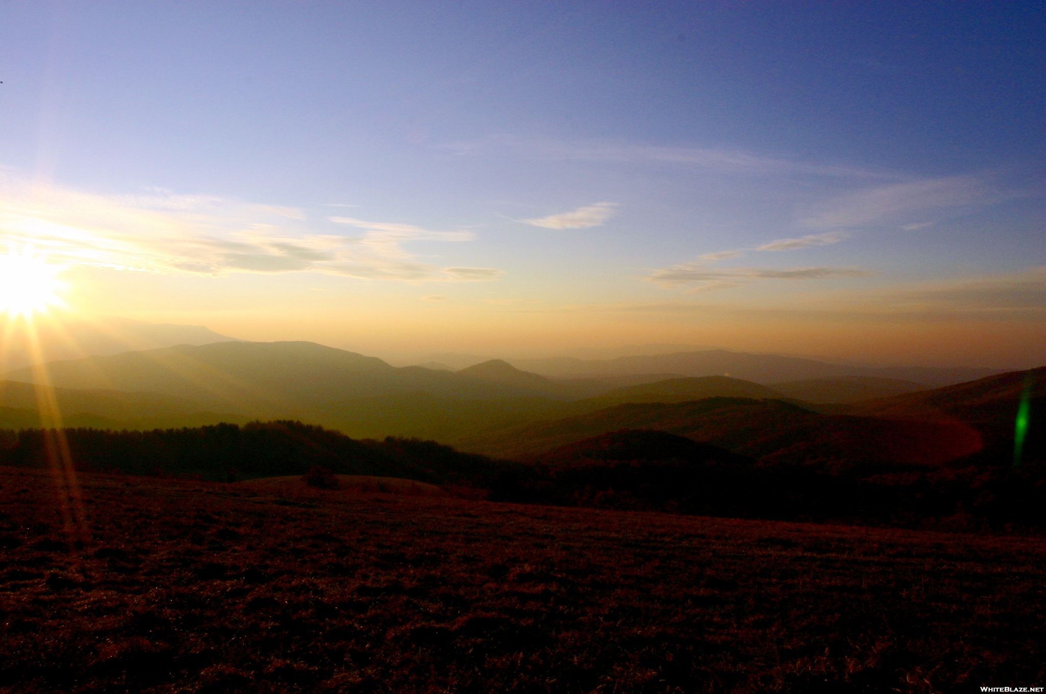 Sunset on Max Patch 11.7.07