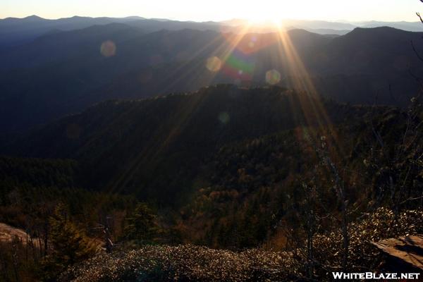 View of the AT from Myrtle Point, Mt. Leconte