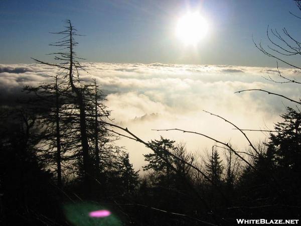 Sunrise above the clouds