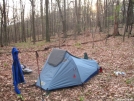 my set-up on first solo by tomtom in Virginia & West Virginia Trail Towns