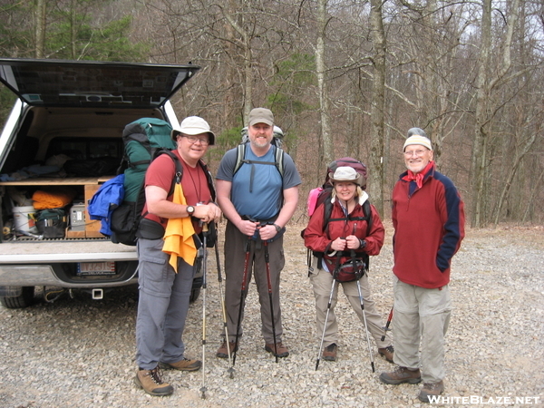 March 2007 Start of hike AT