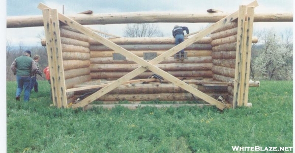 Eagle's Nest Shelter, 1988, Prepped For Moving