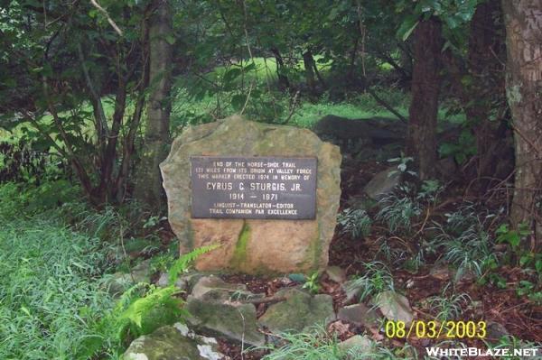 Horse Shoe Trail Monument