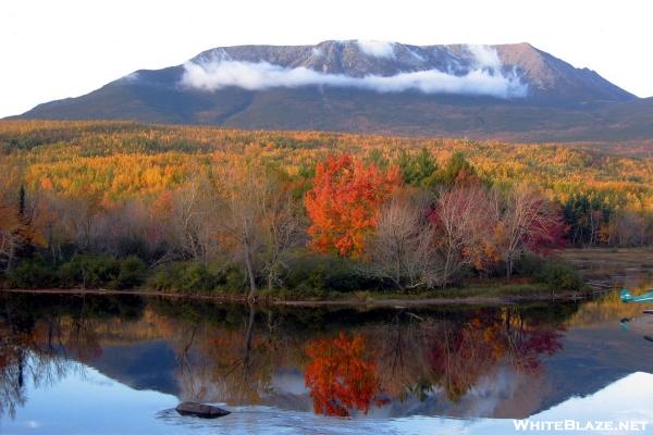 Mount Katahdin from Abol Bridge