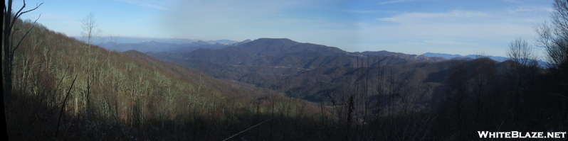 Panoramic View Of Big Bald Mountain From Frozen Knob