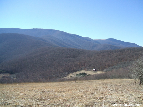 View Of The Roan Highlands & The Barn Shelter From Atop Yellow Mountain Gap