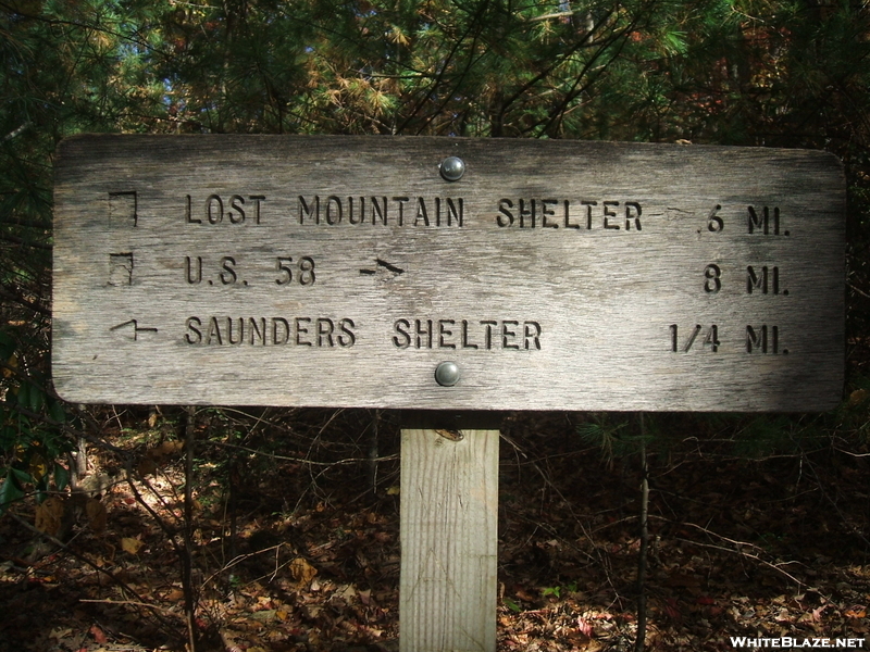 Saunders Shelter Signage