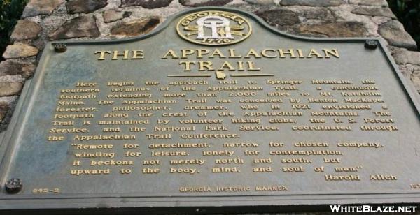 Approach Trail Plaque, GA