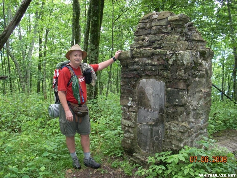 Rain Man At Nick Grindstaff Grave, Tn