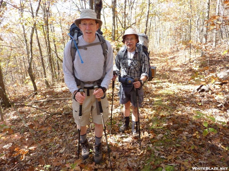 Day Hikers On Pearis Mtn In Va