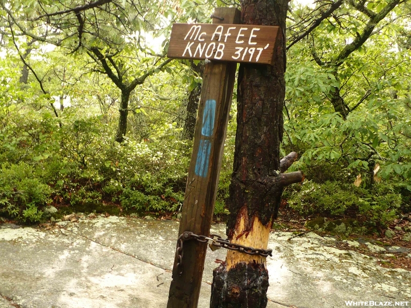 Mcafee Knob Sign 7-5-08