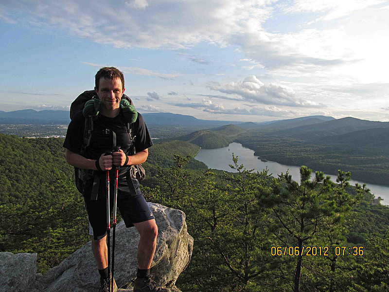 Bfitz on Tinker Mtn overlooking Carvins Cove.  6-6-12