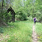 Jan at log cabin by Loretta in Views in North Carolina & Tennessee