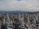 The view from fire tower on top of Hunter Mountain Catskill Mountains NY