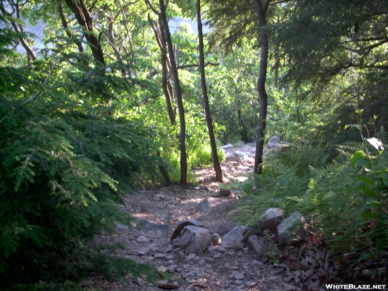 Looking Sobo Down Climb Out Of Lehigh Gap