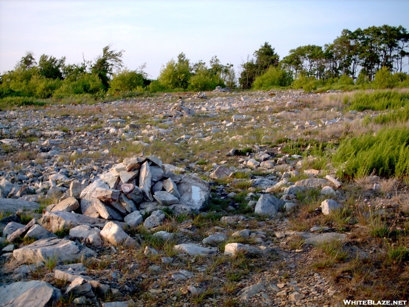 Cairns Marking Trail Above Lehigh Gap