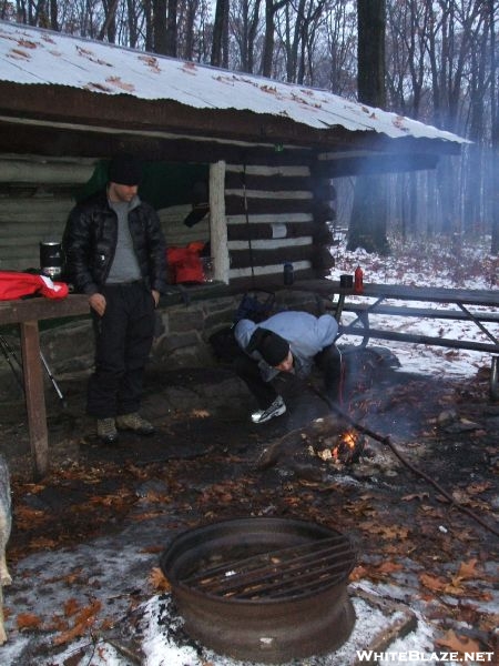 Pine Knob getting the fire going