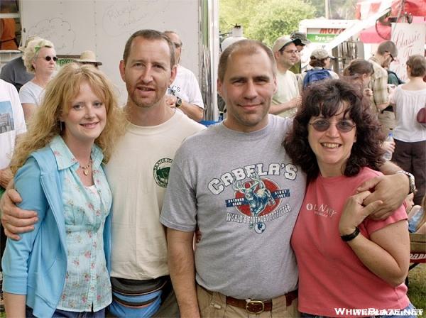 Group shot near the food vendors.