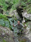 Standing in Millcreek at the base of the gushier