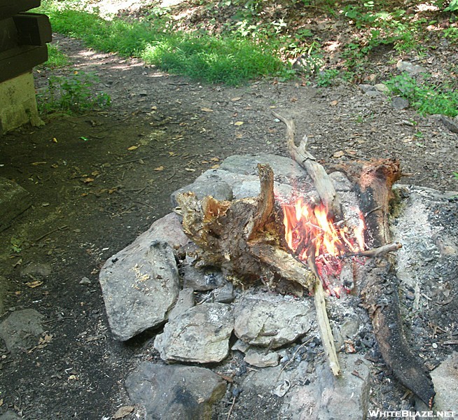 Un-attended Fire at Deer Lick Shelter