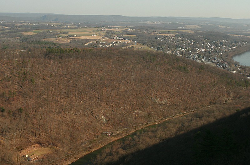 Looking down from Hawk Rock