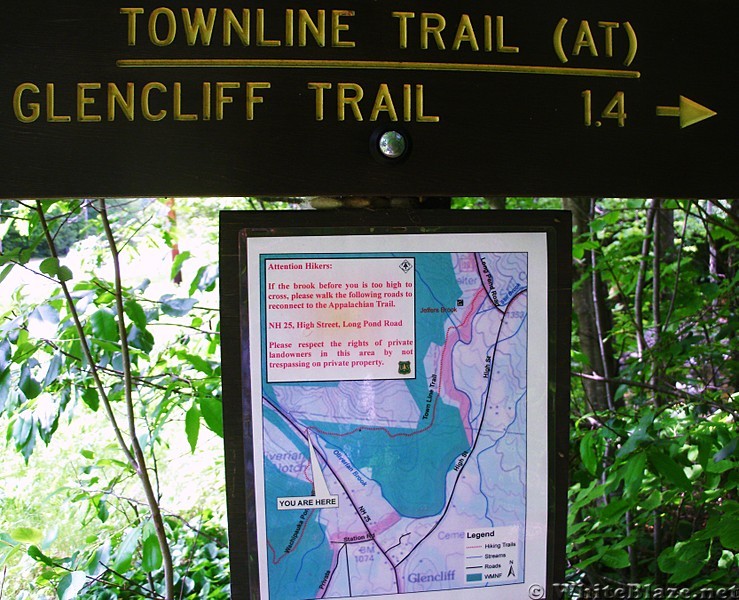 Sign at Oliverian Brook