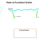 Schematic of water at Punchbowl Shelter