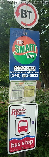 Smartway Bus, Roanoke to Blacksburg