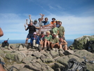 Huge Group Of Thru Hikers