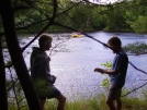 5-String and Wingpants Playing Banjos for the River Rafters