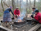 Campfire At Muskrat Creek. by nightshaded in North Carolina & Tennessee Shelters