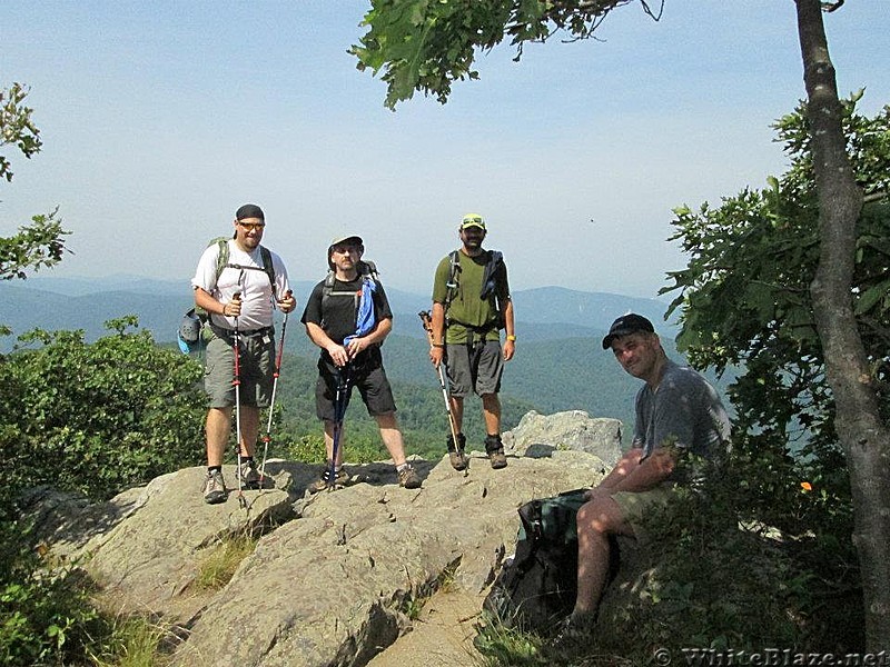 Section hikers -july 6,2012 in Shenandoah Nat'l Park