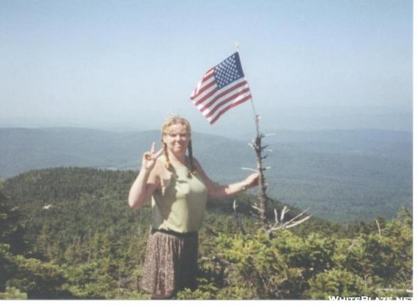 July 4th on summit of Cube Mt, NH