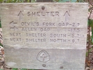 Mileage Sign by HikerMan36 in North Carolina & Tennessee Shelters