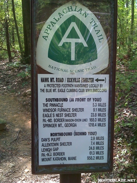 Hawk Mountain Road, Eckville Trailhead 08-24-08