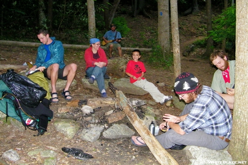 Relaxing At Mountaineer Falls Shelter