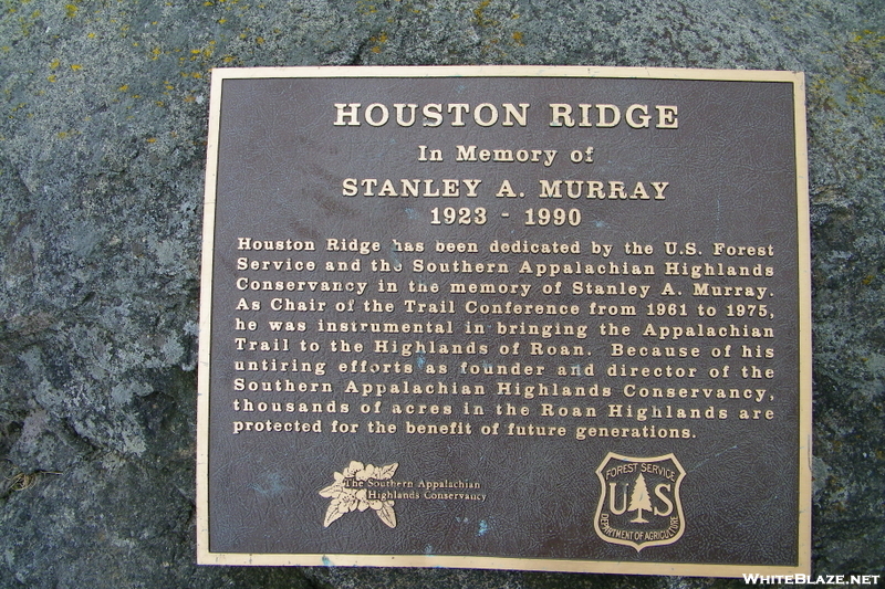 Stanley Murray Plaque On Hump Mountain