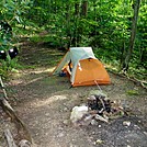 Campsite at mile marker 265.3 by SmokyMtn Hiker in Views in North Carolina & Tennessee